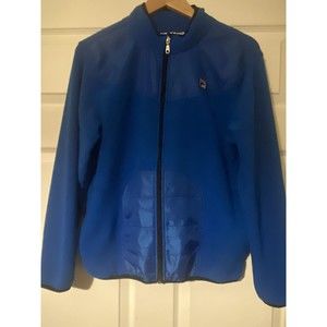 FILA boys blue fleece zip up jacket size 14/16